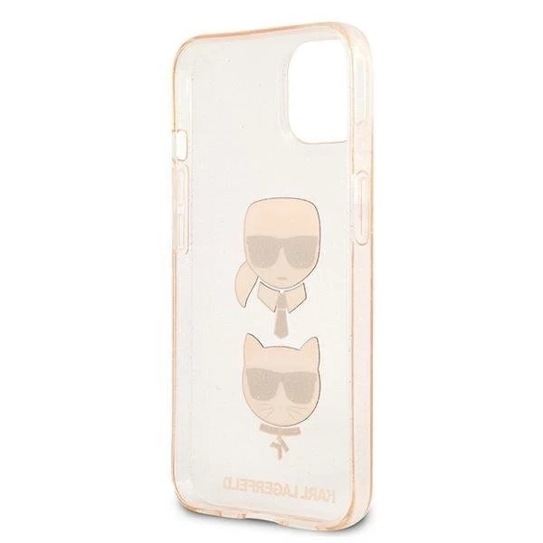 Karl Lagerfeld KLHCP13SKCTUGLGO iPhone 13 mini 5,4" złoty/zlatý pevný obal Glitter Karl`s